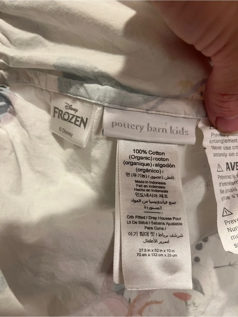 Disney’s Frozen Elsa & Anna Fitted Crib Sheet